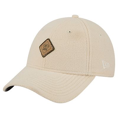 Women's New Era Cream Green Bay Packers Comfy 9FORTY Adjustable Hat
