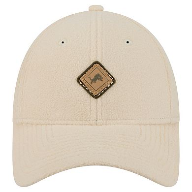 Women's New Era Cream Detroit Lions Comfy 9FORTY Adjustable Hat