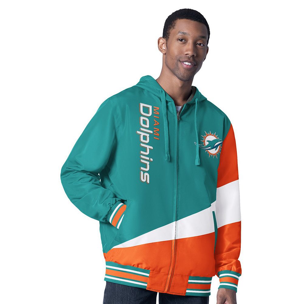 Men's G-III Sports by Carl Banks Aqua/Charcoal Miami Dolphins Dual