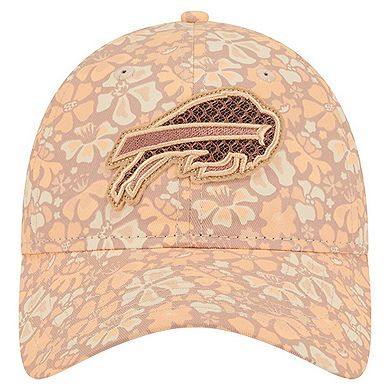 Women's New Era Tan Buffalo Bills Floral 9TWENTY Adjustable Hat