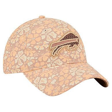 Women's New Era Tan Buffalo Bills Floral 9TWENTY Adjustable Hat