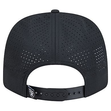 Men's New Era Black Las Vegas Raiders Script 9SEVENTY Adjustable Hat