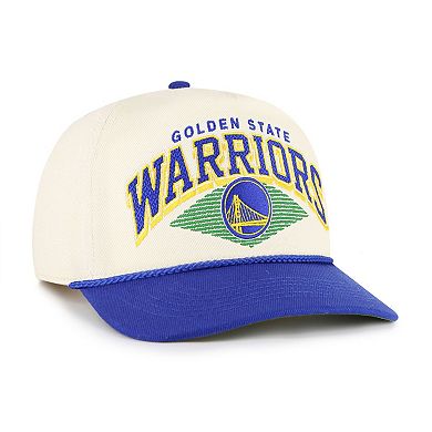 Men's '47 Cream/Royal Golden State Warriors Pomona Two-Tone Rope Hitch Adjustable Hat