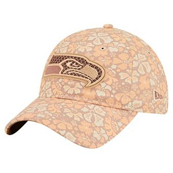 Women's New Era Tan Seattle Seahawks Floral 9TWENTY Adjustable Hat