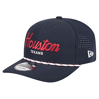Men's New Era Navy Houston Texans Script 9SEVENTY Adjustable Hat