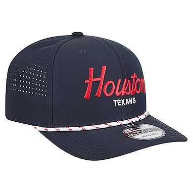 Men's New Era Navy Houston Texans Script 9SEVENTY Adjustable Hat