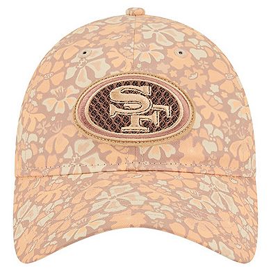 Women's New Era Tan San Francisco 49ers Floral 9TWENTY Adjustable Hat