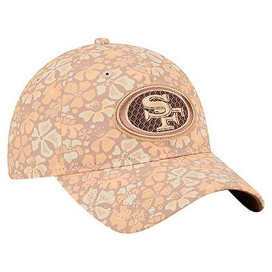 Women's New Era Tan San Francisco 49ers Floral 9TWENTY Adjustable Hat