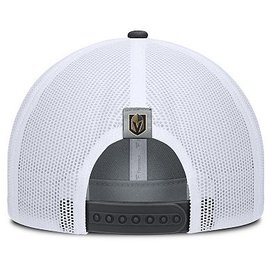 Men's Fanatics Gray/Charcoal Vegas Golden Knights Fundamental Adapt Trucker Adjustable Hat
