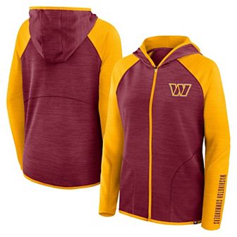 Women's Fanatics Burgundy Washington Commanders Plus Size End Around Pass Full-Zip Hoodie