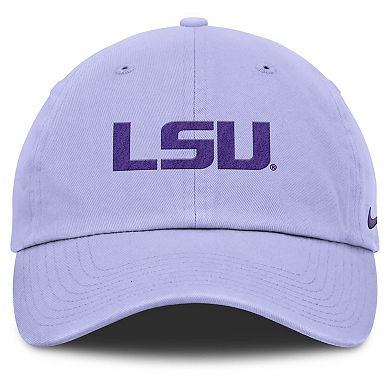 Men's Nike Light Purple LSU Tigers Club Campus Adjustable Hat