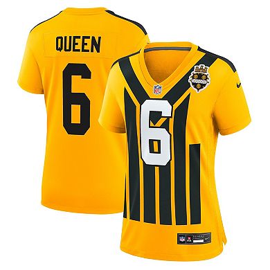 Women's Nike Patrick Queen Gold Pittsburgh Steelers Alternate 1933 Throwback Game Jersey