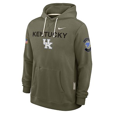 Men's Nike Olive Kentucky Wildcats 2025 Military Appreciation Dri-FIT Hoodie
