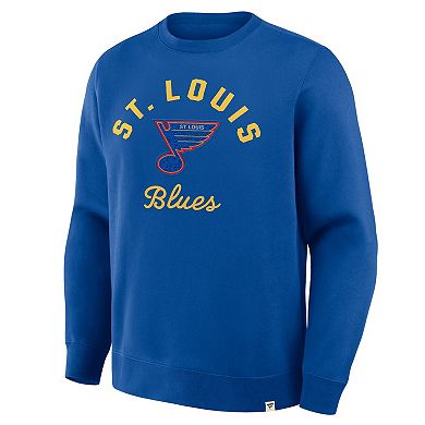 Men's Fanatics Blue St. Louis Blues Vintage Stickler Sweatshirt