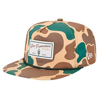 Men's New Era Camo San Francisco 49ers Duck Rope 19TWENTY Adjustable Hat