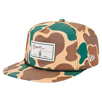 Men's New Era Camo Denver Broncos Duck Rope 19TWENTY Adjustable Hat