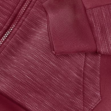 Men's Fanatics Wine Cleveland Cavaliers Back Door Cut Play Defender Full-Zip Hoodie