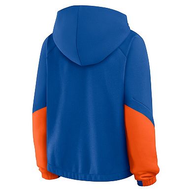 Women's Fanatics Royal New York Mets Oversized Time to Win Pullover Hoodie