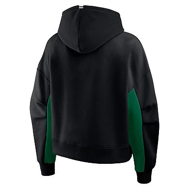 Women's Fanatics Black Dallas Stars Back Check Boxy Hoodie