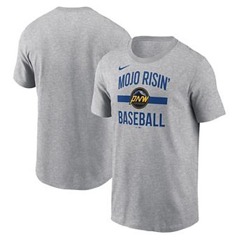 Men's Nike Heather Gray Seattle Mariners City Connect Arched Team Phrase T-Shirt