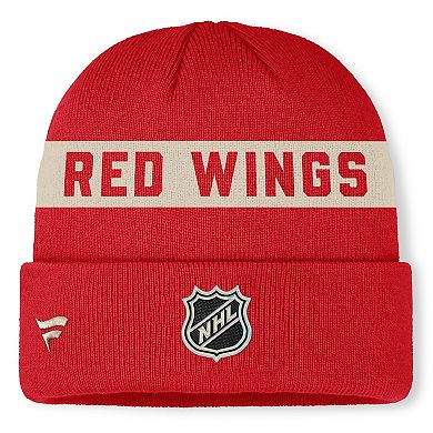 Men's Fanatics Red Detroit Red Wings Centennial Cuffed Knit Hat