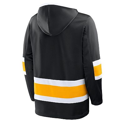Men's Fanatics Black Boston Bruins Prime Time Fleece Hoodie