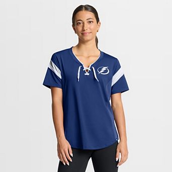Women's Fanatics Blue Tampa Bay Lightning Offside Athena T-Shirt