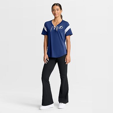 Women's Fanatics Blue Tampa Bay Lightning Offside Athena T-Shirt