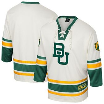 Men's Colosseum Cream Baylor Bears Puck Proud Fashion Hockey Jersey