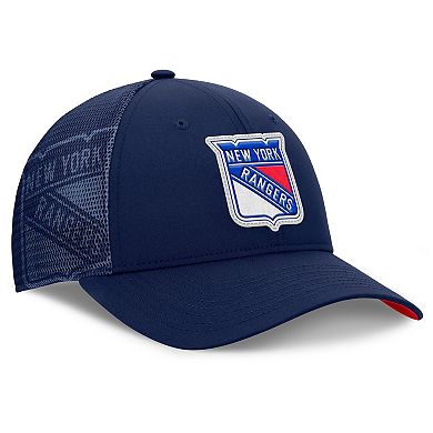 Men's Fanatics Navy New York Rangers Authentic Pro Home Ice Trucker Adjustable Hat