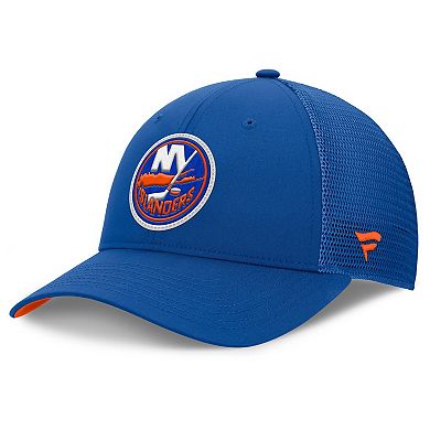 Men's Fanatics Royal New York Islanders Authentic Pro Home Ice Trucker Adjustable Hat