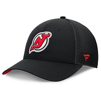 Men's Fanatics Black New Jersey Devils Authentic Pro Home Ice Trucker Adjustable Hat
