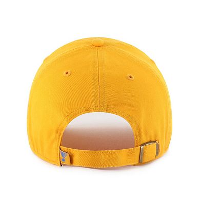 Men's '47 Gold St. Louis Blues Core Logo Clean Up Adjustable Hat