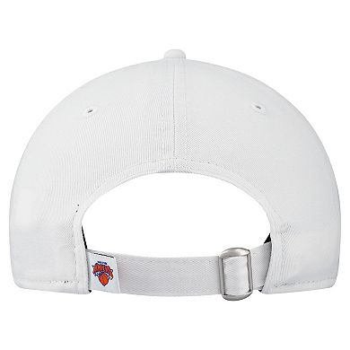 Women's New Era White New York Knicks Team Fan 9TWENTY Adjustable Hat