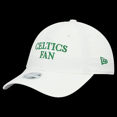 Women's New Era White Boston Celtics Team Fan 9TWENTY Adjustable Hat