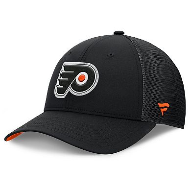 Men's Fanatics Black Philadelphia Flyers Authentic Pro Home Ice Trucker Adjustable Hat