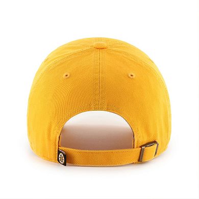 Men's '47 Gold Boston Bruins Core Logo Clean Up Adjustable Hat