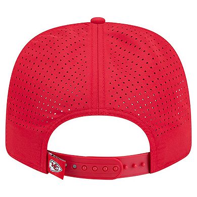 Men's New Era Red Kansas City Chiefs Script 9SEVENTY Adjustable Hat