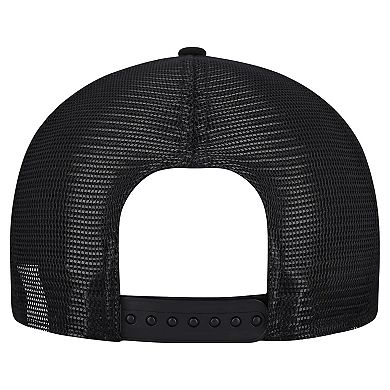 Men's New Era Gray/Black Pittsburgh Steelers Cork Split Panel 9FIFTY Trucker Snapback Hat