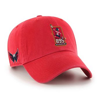 Men's '47 Alexander Ovechkin Red Washington Capitals 895 Most Goals of All Time Clean Up Adjustable Hat