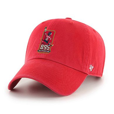 Men's '47 Alexander Ovechkin Red Washington Capitals 895 Most Goals of All Time Clean Up Adjustable Hat