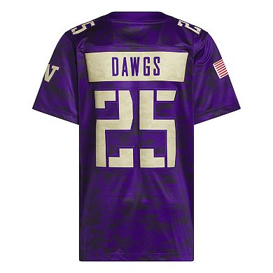 Men's adidas #25 Purple Washington Huskies Honor & Support Premier Strategy Jersey
