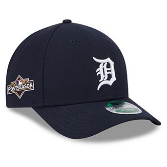 Men's New Era Navy Detroit Tigers 2025 MLB Postseason Side Patch 9FORTY Adjustable Hat