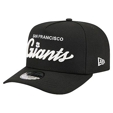 Men's New Era Black San Francisco Giants Local Play A-Frame 9FIFTY Snapback Hat