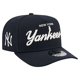 Men's New Era Navy New York Yankees Local Play A-Frame 9FIFTY Snapback Hat