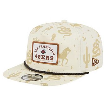 Men's New Era Cream San Francisco 49ers Desert Rose 19TWENTY Adjustable Hat