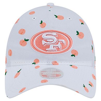 Women's New Era White San Francisco 49ers Fruit Pattern 9TWENTY Adjustable Hat