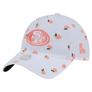 Women's New Era White San Francisco 49ers Fruit Pattern 9TWENTY Adjustable Hat