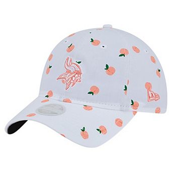 Women's New Era White Minnesota Vikings Fruit Pattern 9TWENTY Adjustable Hat