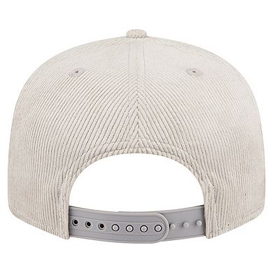 Men's New Era Gray Cleveland Browns Cord Rope Corduroy 9FIFTY Snapback Hat